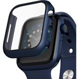Microsonic Apple Watch Series 8 45 mm Matte Premium Slim Watch Band Lacivert Kılıf