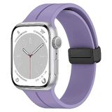 Microsonic Apple Watch Series 8 45 mm Ribbon Line Lila Kordon