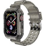 Microsonic Apple Watch Series 8 45 mm Siyah Transparent Clear Band Kordon