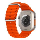 Microsonic Apple Watch Series 8 45 mm Turuncu Ocean Band Kordon