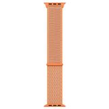 Microsonic Apple Watch Series 9 45 mm Hasırlı Woven Sport Loop Turuncu Kordon
