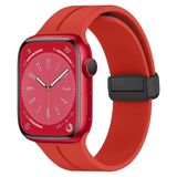 Microsonic Apple Watch Series 9 45 mm Ribbon Line Kırmızı Kordon