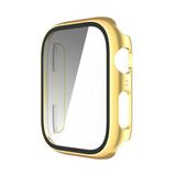 Microsonic Apple Watch Series 9 45mm için Kılıf Matte Premium Slim WatchBand Gold [Watch Series 9 45mm ile Uyumlu Kılıf - Gold]