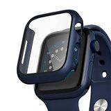 Microsonic Apple Watch Series 9 45mm Kılıf Matte Premium Slim WatchBand Lacivert [Watch Series 9 45mm ile Uyumlu Kordon - Lacivert]