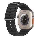 Microsonic Apple Watch Series 9 Ocean Band Siyah 41 mm Kordon
