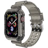 Microsonic Apple Watch Series 9 Transparent Clear Band Siyah 41 mm Kordon