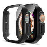 Microsonic Apple Watch Ultra 2 Kılıf Matte Premium WatchBand Siyah [Watch Ultra 2 ile Uyumlu Kordon - Siyah]