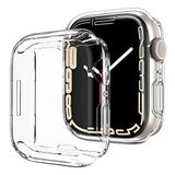 Microsonic Apple Watch Ultra için Kılıf 360 Full Round Soft Silicone Şeffaf [Watch Ultra ile Uyumlu Kılıf - Şeffaf]