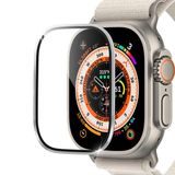 Microsonic Apple Watch Ultra V2 Gümüş Tam Kaplayan Cam Ekran Koruyucu