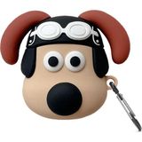 Microsonic Arpds 1. Nesil / 2. Nesil Kılıf Cartoon Figürlü Silikon Crtn-Fgr-Plt-Dg - Kayısı Rengi - AirPods 1 / 2