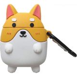 Microsonic Arpds 1. Nesil / 2. Nesil Kılıf Cartoon Figürlü Silikon Crtn-Fgr-Shb-Inu - Gümüş - Gri - AirPods 1 / 2