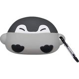 Microsonic Arpds Pro Kılıf Cartoon Figürlü Silikon Crtn-Fgr-Pngn - Koyu Gri - AirPods Pro