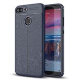 Microsonic CS110-LTHR-SFT-HW-HNR-9-LTE-LCV Huawei Honor 9 Lite Deri Dokulu Lacivert Silikon Kılıf