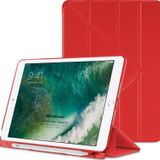 Microsonic CS110-SMRT-2IN1-ID-9.7-2018-KRZ Apple iPad 9.7 İnç 2018 A1893 Smart Case Ve Arka Kırmızı Kılıf