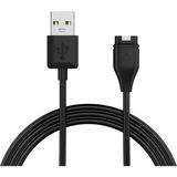 Microsonic Garmin Vivoactive 3 Manyetik USB Şarj Kablosu Siyah