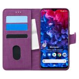 Microsonic General Mobile GM 20 Pro için Kılıf Fabric Book Wallet Mor [GM 20 Pro ile Uyumlu Kılıf - Mor]