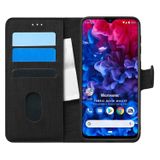 Microsonic General Mobile GM 20 Pro için Kılıf Fabric Book Wallet Siyah [GM 20 Pro ile Uyumlu Kılıf - Siyah]
