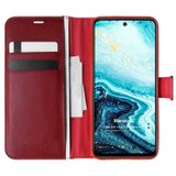 Microsonic General Mobile GM 21 Plus için Kılıf Delux Leather Wallet Kırmızı [GM 21 Plus ile Uyumlu Kılıf - Kırmızı]