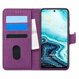 Microsonic General Mobile GM 21 Plus için Kılıf Fabric Book Wallet Mor [GM 21 Plus ile Uyumlu Kılıf - Mor]