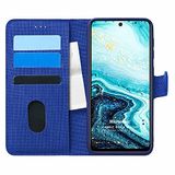 Microsonic General Mobile GM 21 Pro için Kılıf Fabric Book Wallet Lacivert [GM 21 Pro ile Uyumlu Kılıf - Lacivert]