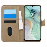 Microsonic General Mobile GM 22 Gold Fabric Book Wallet Cep Telefon Kılıfı