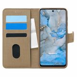 Microsonic General Mobile GM 22 Pro Fabric Book Wallet Gold Cep Telefon Kılıfı
