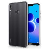 Microsonic Huawei Honor 8C için Kılıf Transparent Soft Beyaz