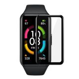 Microsonic Huawei Honor Band 6 Tam Kaplayan Temperli Cam Full Ekran Koruyucu Siyah