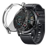 Microsonic Huawei Honor Magic Watch 2 46mm için Kılıf 360 Full Round Soft Silicone Şeffaf [Honor Watch Magic 2 46mm ile Uyumlu Kılıf - Şeffaf]
