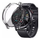 Microsonic Huawei Honor Magic Watch 2 46MM Kılıf 360 Full Round Soft Silicone Şeffaf
