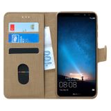 Microsonic Huawei Mate 10 Lite için Kılıf Fabric Book Wallet Gold [Mate 10 Lite ile Uyumlu Kılıf - Gold]