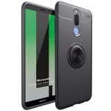 Microsonic Huawei Mate 10 Lite için Kılıf Kickstand Ring Holder Siyah [Mate 10 Lite ile Uyumlu Kılıf - Siyah]