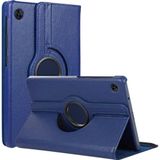 Microsonic Huawei MatePad T8 8 360 Rotating Stand Deri Lacivert Tablet Kılıfı