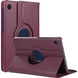 Microsonic Huawei MatePad T8 8 360 Rotating Stand Deri Mor Tablet Kılıfı