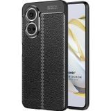 Microsonic Huawei Nova 10 SE Deri Dokulu Silikon Siyah Kılıf