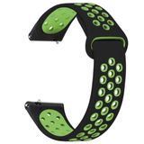 Microsonic Huawei Watch 3 Rainbow Gently Band Siyah Yeşil Kordon