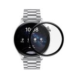 Microsonic Huawei Watch 3 Tam Kaplayan Temperli Cam Full Ekran Koruyucu Siyah [Watch 3 ile Uyumlu Ekran Koruyucu]