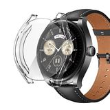 Microsonic Huawei Watch Buds için Kılıf 360 Full Round Soft Silicone Şeffaf [Watch Buds ile Uyumlu Kılıf - Şeffaf]