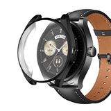 Microsonic Huawei Watch Buds için Kılıf 360 Full Round Soft Silicone Siyah [Watch Buds ile Uyumlu Kılıf - Siyah]