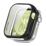 Microsonic Huawei Watch Fit 3 için Kılıf 360 Full Round Soft Silicone Siyah [Watch Fit 3 ile Uyumlu Kılıf - Siyah]
