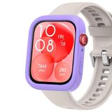 Microsonic Huawei Watch Fit 3 için Kılıf Soft Silicone Lila [Watch Fit 3 ile Uyumlu Kılıf - Lila]
