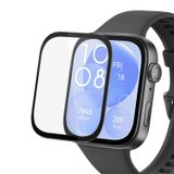 Microsonic Huawei Watch Fit 3 Tam Kaplayan Nano Cam Ekran Koruyucu Siyah [Watch Fit 3 ile Uyumlu Ekran Koruyucu - Siyah]