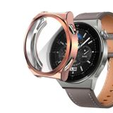 Microsonic Huawei Watch GT 3 Pro 43mm Seramik için Kılıf 360 Full Round Soft Silicone Rose Gold [Watch GT3 Pro 43mm Seramik ile Uyumlu Kılıf - Rose Gold]