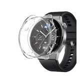 Microsonic Huawei Watch Gt 3 Pro 46mm Titanyum Kılıf 360 Full Round Soft Silicone Şeffaf