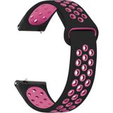 Microsonic Huawei Watch Gt 6 46MM Rainbow Gently Band Kordon Siyah Pembe - Siyah - Pembe