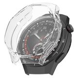 Microsonic Huawei Watch GT 6 Pro 46mm Kılıf Ekranı Tam Kaplayan 360 Full Round Soft Silicone Şeffaf [Watch GT 6 Pro 46mm ile Uyumlu Kılıf - Şeffaf]