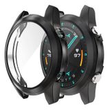 Microsonic Huawei Watch GT2 46mm için Kılıf 360 Full Round Soft Silicone Siyah [Watch GT2 46mm ile Uyumlu Kılıf - Siyah]