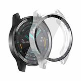 Microsonic Huawei Watch GT2 46mm için Kılıf Matte Premium Slim WatchBand Şeffaf [Watch GT2 46mm ile Uyumlu Kılıf - Şeffaf]