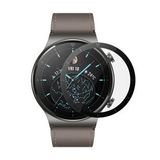 Microsonic Huawei Watch GT2 Pro Tam Kaplayan Temperli Cam Full Ekran Koruyucu Siyah
