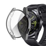 Microsonic Huawei Watch GT3 46mm için Kılıf 360 Full Round Soft Silicone Siyah [Watch GT3 46mm ile Uyumlu Kılıf - Siyah]